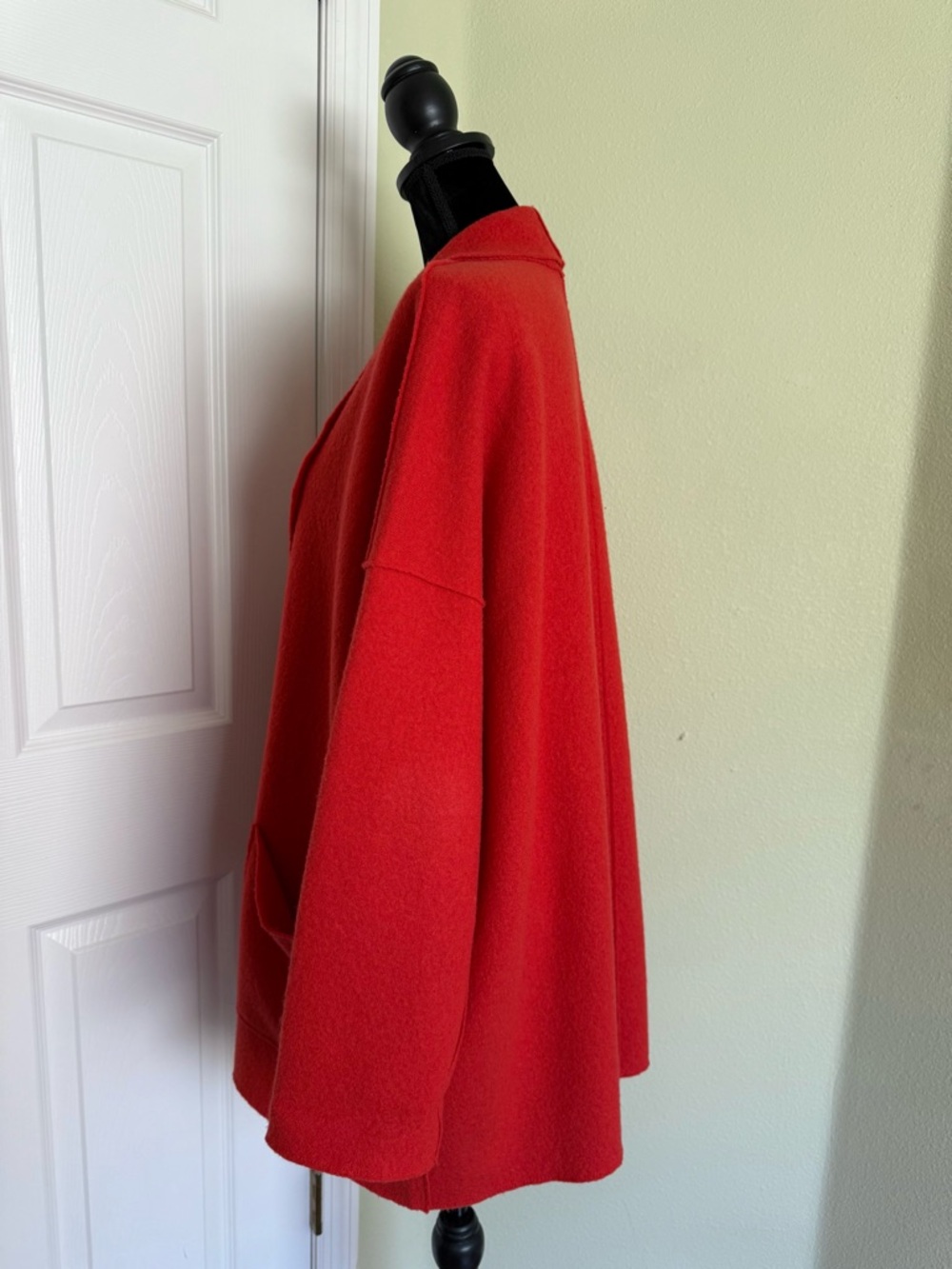 Eileen Fisher Wool Kimono Shawl Collar Jacket - Picture 5 of 10